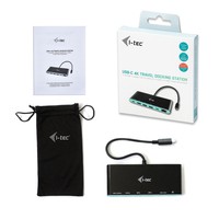 I-TEC USB C 4K Travel Docking Station Power Delivery 1x HDMI 1x GLAN 2x USB 3.0 1x USB Type-C 1x USB C compatible withTB3