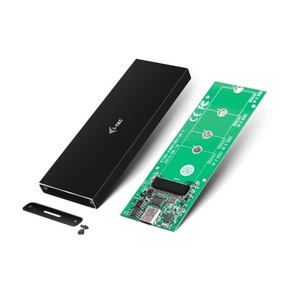 I-Tec Box Esterno Ssd M2 Sata Usb-C Metal Black