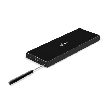 I-Tec Box Esterno Ssd M2 Sata Usb-C Metal Black