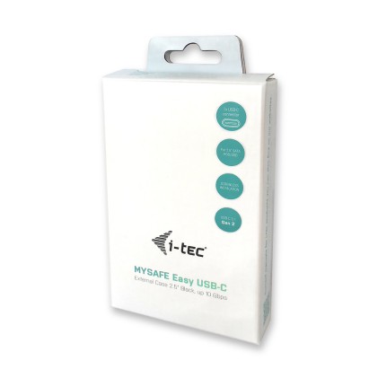 I-Tec Box Esterno 2,5 Hdd Usb-C 3.1 Black