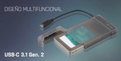 I-Tec Box Esterno 2,5 Hdd Usb-C 3.1 Black