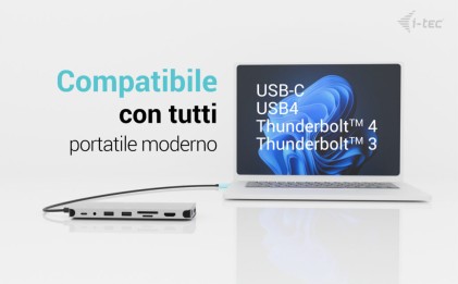I-Tec Docking Station Usb-C Nano 3X Lcd 2X Hdmi 1X Usb-C Video, Pd 140W
