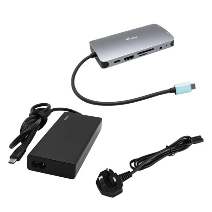 I-Tec Docking Station Usb-C Metal Nano Dock Hdmi/Vga + Lan + Power Delivery 100 W + Charger 77W (Bun