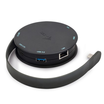 I-TEC USB C Pocket Dock 1x HDMI 4K or 1x VGA 1x GLAN 2x USB 3.0 1x USB-C PD 85W flexible 23cm cable compatible with Thunderbolt 3