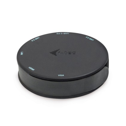 I-TEC USB C Pocket Dock 1x HDMI 4K or 1x VGA 1x GLAN 2x USB 3.0 1x USB-C PD 85W flexible 23cm cable compatible with Thunderbolt 3