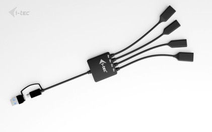 I-Tec Cavo Hub Usb-C/Usb-A 4 Porte 2X Usb-C, 2X Usb-A