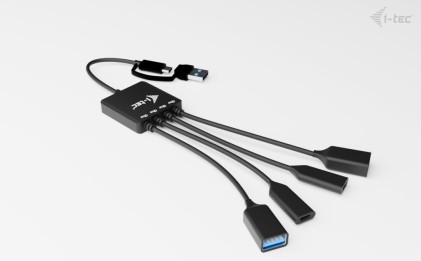 I-Tec Cavo Hub Usb-C/Usb-A 4 Porte 2X Usb-C, 2X Usb-A