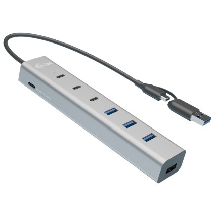 I-Tec Usb-C/Usb-A Charging Metal Hub 7 Port (3X Usb-C, 4X Usb-A)