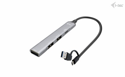 I-Tec Usb-C/Usb-A,Hub 1X Usb 3.0 + 3X Usb 2.0,Metal