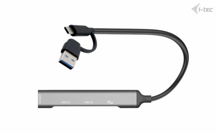 I-Tec Usb-C/Usb-A,Hub 1X Usb 3.0 + 3X Usb 2.0,Metal