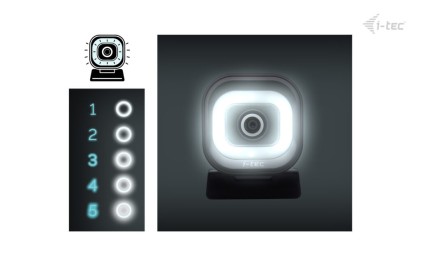 I-Tec Solomon 700 Stream 4K Webcam With Ring  Light