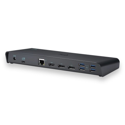 I-Tec Docking Station Usb-C / Usb 3.0 3X 4K, Universale, 2X Dp, 1X Hdmi (Solo Via Usb-C), 1X Lan, 5X Usb 3.0, 1X Usb-C Data,1X Audio/Mikrofon, Usb-C Power Delivery 60W