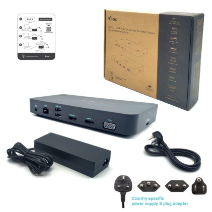 I-Tec Docking Station Usb 3.0/Usb-C/Tb, 3X Video Docking Station Power Delivery 65W