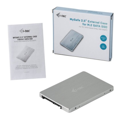 I-Tec Box Esterno 2,5 Ssd M2 To Sata Silver