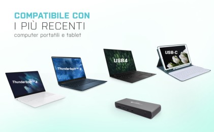 I-Tec Docking Station Thunderbolt 4 Dual Display, Pd 96W, Presa Italiana