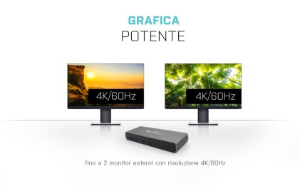 I-Tec Docking Station Thunderbolt 4 Dual Display, Pd 96W, Presa Italiana