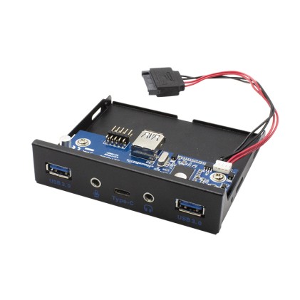 I-TEC USB-C/USB 3.0 Internal Front panel with Audio 1x USB-C 2x USB 3.0 1x Mic 1x Audio internal USB 3.0 20 pin cable 65cm