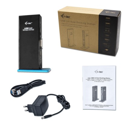I-Tec Docking Station Usb 3.0 Dual Hd Video, Audio, Hub Usb 3.0