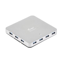 I-TEC USB 3.0 Metal Active HUB 10 port including Power ideal for Notebook Ultrabook Tablet PC support Win and Mac OS