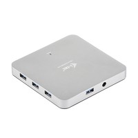 I-TEC USB 3.0 Metal Active HUB 10 port including Power ideal for Notebook Ultrabook Tablet PC support Win and Mac OS