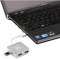I-TEC USB 3.0 Metal Passive HUB 4 Port without power adapter for Notebook Ultrabook Tablet PC Support Win and Mac OS