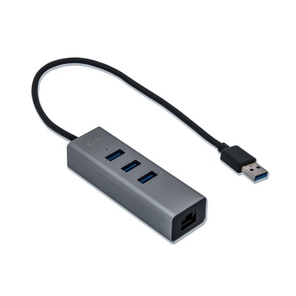 I-Tec Hub Usb 3.0 3 Porte + Adattatore Gigabit Ethernet