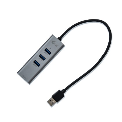 I-Tec Hub Usb 3.0 3 Porte + Adattatore Gigabit Ethernet