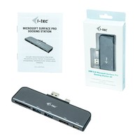 I-TEC Metal Dockingstation for Microsoft Surface Pro 1x HDMI 4K/30Hz 1x MiniDP 4K/60Hz 2x USB 3.0 2x Cardreader for Windows 10