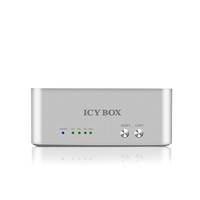 ICYBOX IB-120CL-U3 Docking station for 2x2,5 and 2x3,5 HDD case SATA, USB 3.0, JBOD, White
