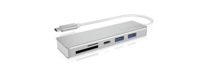 ICYBOX IB-HUB1413-CR IcyBox 3x Port USB 3.0 (2x Type-C and 1x Type-A) Hub, USB Type-C, card reader