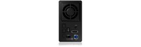 ICYBOX IB-RD3662U3S IcyBox External 2x3,5 HDD Case RAID System 2x3,5 SATA HDD To USB3.0 Black