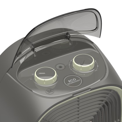 Termoventilatore Imetec 4030 Silent Power Eco Grigio E Verde