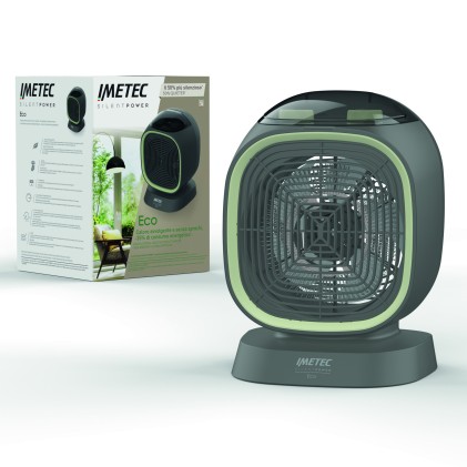 Termoventilatore Imetec 4030 Silent Power Eco Grigio E Verde