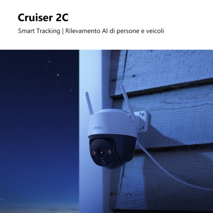 Imou Telecamere Ip Cruiser 2C 2K Ptz Ip/Wi-Fi Full-Color 2Mp 3.6 Mm Ir
