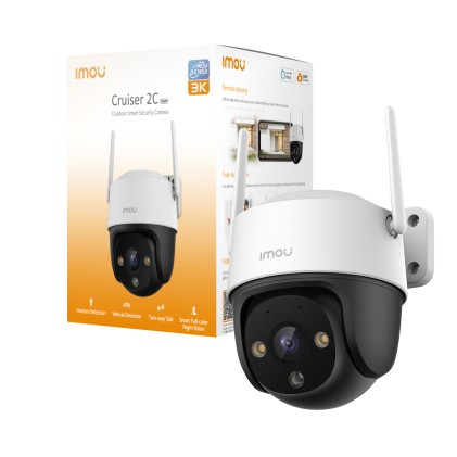 Imou Telecamere Ip Cruiser 2C 3K Ptz Ip/Wi-Fi Full-Color 4Mp 3.6 Mm Ir