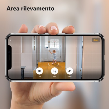 Imou A1 2Mp Telecamera Interna Motorizzata 2Mp Con Rilevamento Movimento E Suoni, Visione Notturna