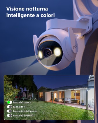 Imou Cruiser 2 3K Telecamera Outdoor Motorizzata 5Mp Full Color, Wi-Fi 6, Sirena, Faretto