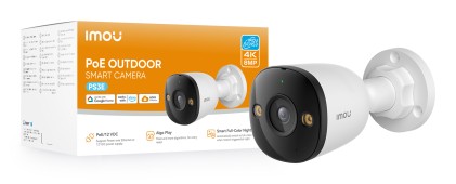 Imou Telecamera Poe 8Mp (4K) 25/30Fps, Poe/12V Dc, Human  Vehicle Detection, Smart Color Night Visi