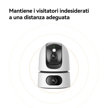 Imou Ranger Dual 6Mp Telecamera Interna Doppia Ottica Motorizzata, Ai Imou Sense, Sirena E Faretto