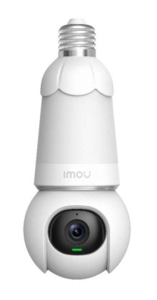 Imou Bulb Cam 2K Telecamera E27 Motorizzata Con Luce Led, Sirena E Smart Tracking. Visione Notturna