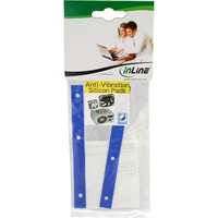 InLine Distanziale disaccoppiatore antivibrazione in gomma per Hard Disk. Conf.2pz