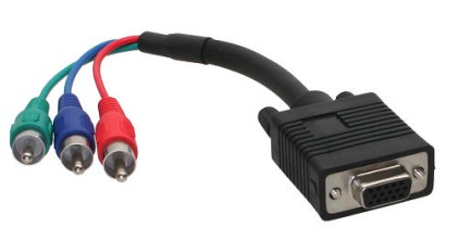 InLine Cavo VGA RGB, 5x  RCA maschio a Sub-D 15pin femmina, 0,15m, RGB, nero