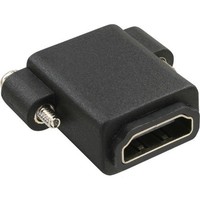 InLine Adattatore HDMI femmina a HDMI femmina, montaggio pannello con viti