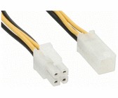 InLine Cavo prolunga alimentazione interna da alimentatore P4 Molex 4pin maschio a Mainboard 12V P4 4pin femmina, 20cm