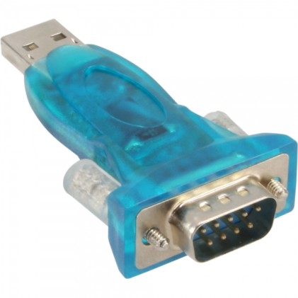 InLine Convertitore USB - Seriale RS232 per collegare modem, telefoni, terminali ISDN alla porta USB del PC, con cavo prolunga U