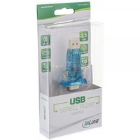 InLine Convertitore USB - Seriale RS232 per collegare modem, telefoni, terminali ISDN alla porta USB del PC, con cavo prolunga U