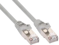 InLine Cavo Patch per rete dati Lan Cat.5e, 2x RJ45, schermatura FUTP, colore grigio, 2m