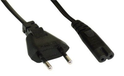 InLine Cavo alimentazione Classe II, Spina Europlug CEE 7/16 a Presa IEC-320-C7, 3m, nero
