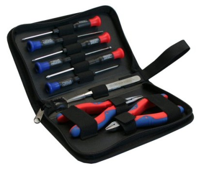 InLine Attrezzi e utensili per tecnici computer ed elettronica in valigetta, assortimento 9pz