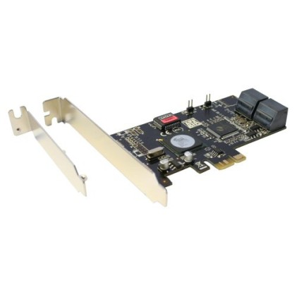 InLine Scheda Controller HDD SATA II RAID, 4 canali, PCIe ( PCI-Express ), RAID 0,1,5,10, Staffa Low profile inclusa,